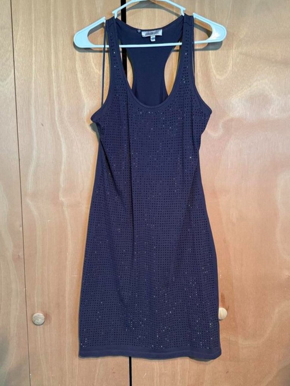 Y2K gray Jennifer Lopez vintage summer dress razor back loose fitting size m